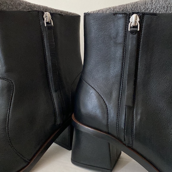 NWOT* TOPSHOP Margot Point Toe Leather Boots Size 9.5 - Picture 12 of 16